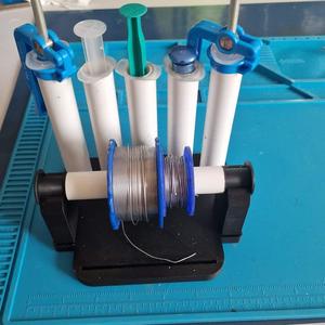 Tin and soldering flux stand