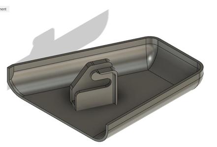 plastic hook for soft top cover Fiat 124 Spider