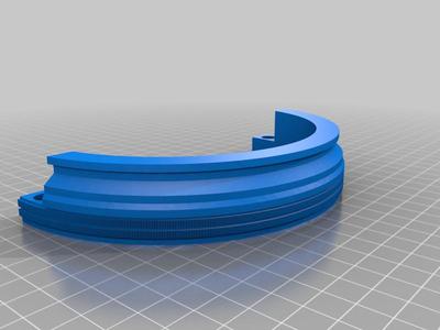 Neck Ring (Front and Back) with recesses for magents