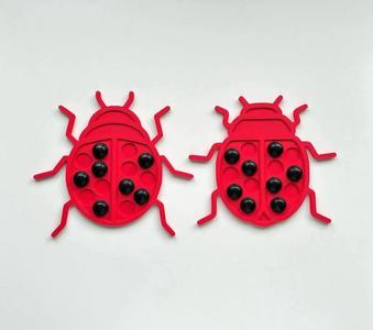 Lieveheersbeestjes voor magneetfiches of dopjes