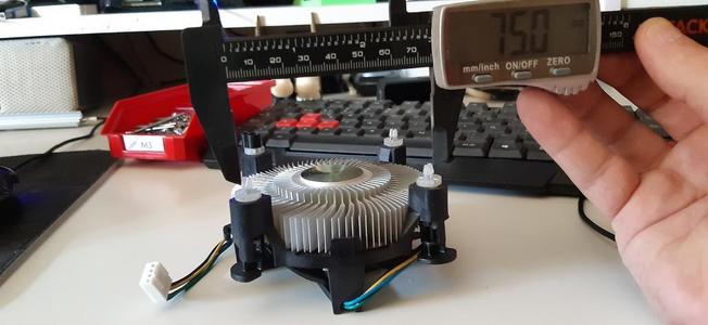 Intel CPU Cooler adapter 75 to 80mm
