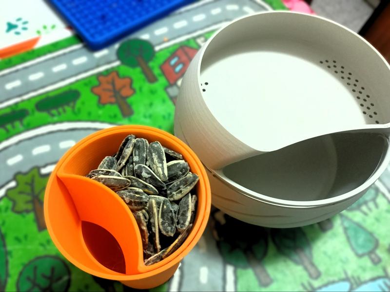 Sunflower/Pistachio Seed Bowl v4 Mini Travel / Car