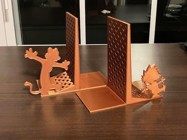 Calvin and Hobbes Bookends