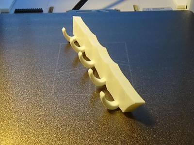 simple pot holder hanger , six magnets 3.75"x0.25"