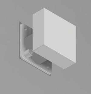 Wall mount box to hide wires