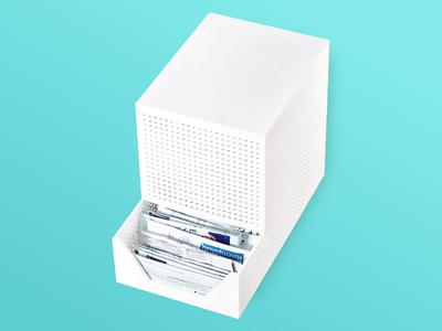 Dispenser for storing nasal rinsing salt packs