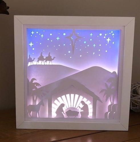 Nativity Christmas lightbox