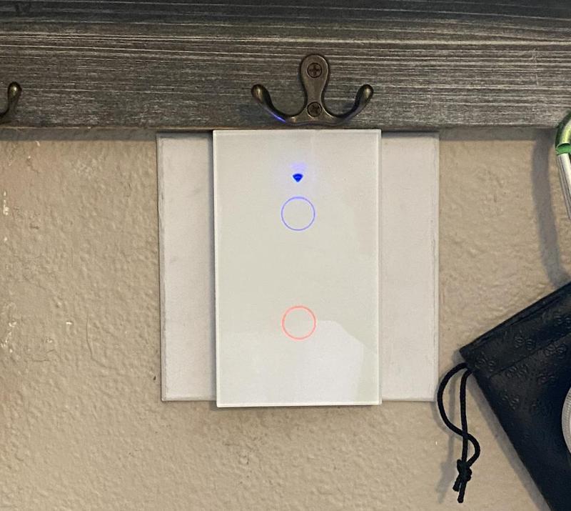 Ali Express, Smart life, wifi switch, outlet cover for dual gang box, 