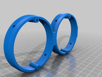 Custom Switch Mounting Rings for Oversized Holes in Wood Plates (EU/NL)