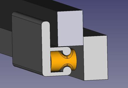 Fixation for mosquito net frame