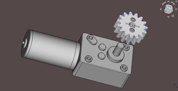 Motor GW31YZ + gear 15 M1.5 