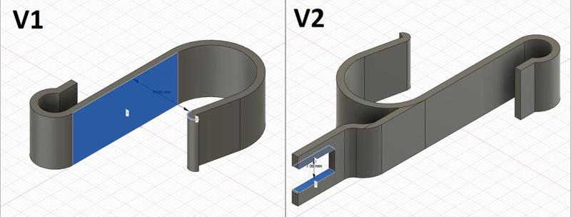 Bathroom/kitchen hook for fi (diameter) 22 mm pipe - made for a Moser 1400 hair clipper