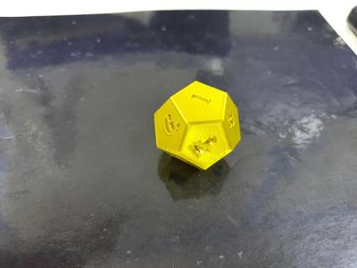 Dodecahedron dice 1-12