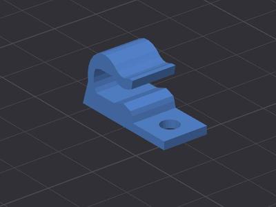 Simple Cable Clip with screw hole