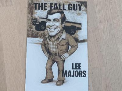 Lee Majors from The Fall Guy Caricature