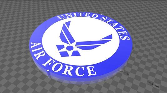 United States Air Force Logo Multi Color Modifier