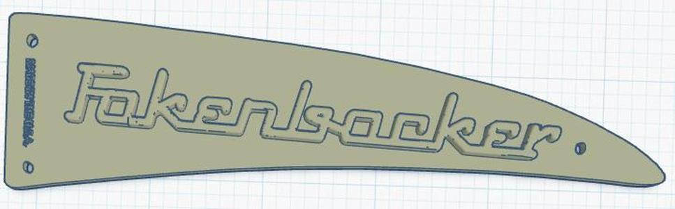 Fakenbacker Truss Rod Cover (Rickenbacker Style)