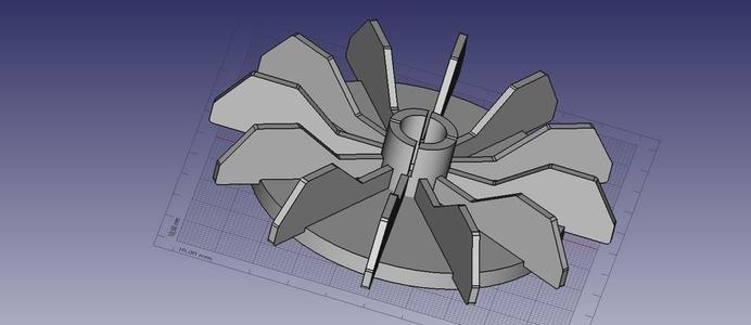 Lüfterrad Elektromotor / Fan wheel electric motor