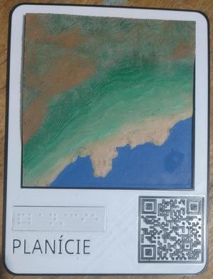 Placa e Maquete Tátil - Planície