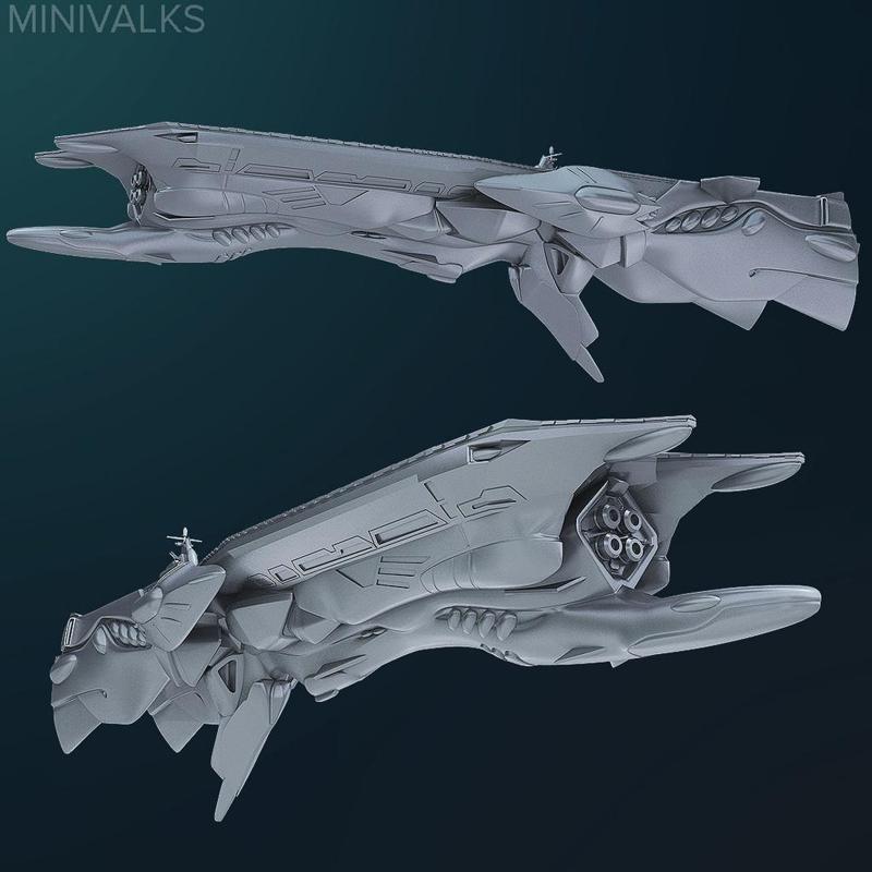 Macross "Battle 5" Carrier (1/4000 scale)