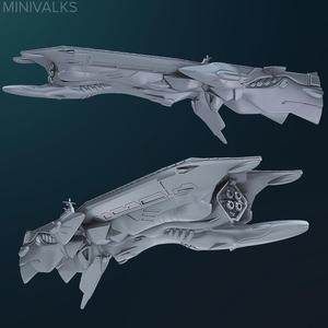 Macross "Battle 5" Carrier (1/4000 scale)