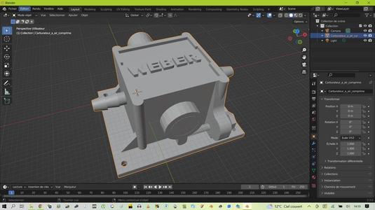 Carburateur pour moteur a air comprimé