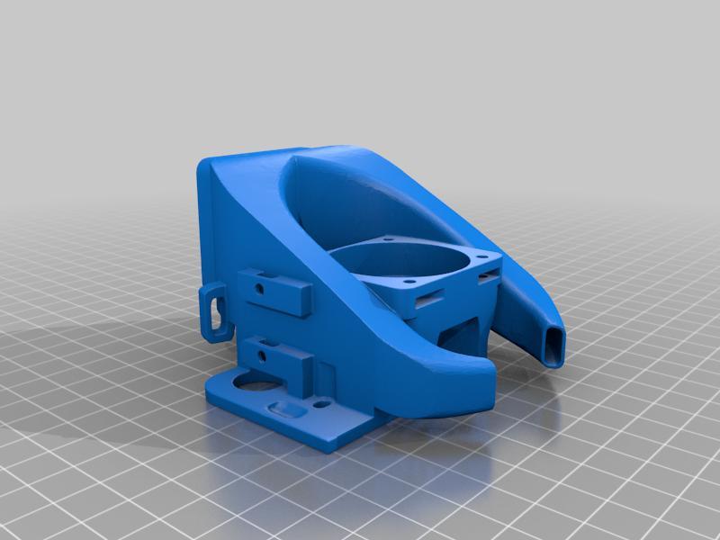 TK Ender 3/Pro - Improved Fang Mount - Dual 40mm Fan Mount