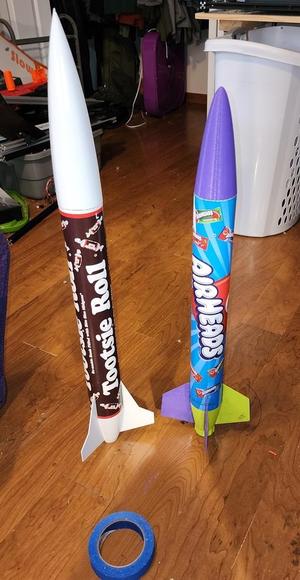 Airheads Candy Bank Model Rocket
