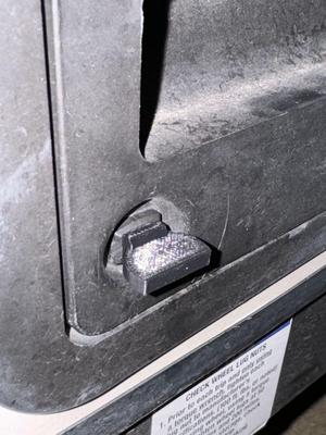 Easy open dometic RV fridge vent door latch clip