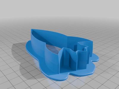 Rocket cookie cutter and embosser v1