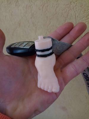 pie foot tobillo ankle messi hinchado llavero argentina