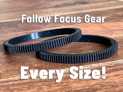 Follow Focus Gear for Lens - All Sizes