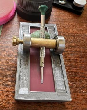 Watch screwdriver sharpening jig