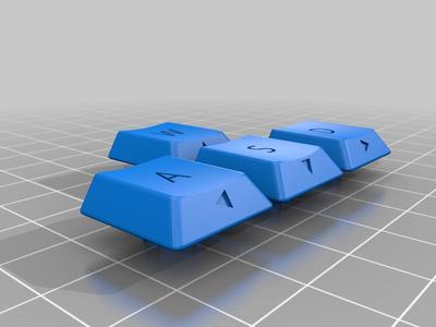 Logitech K345 WASD key caps