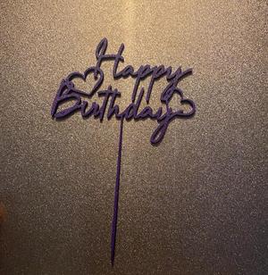 happy birthday cake topper