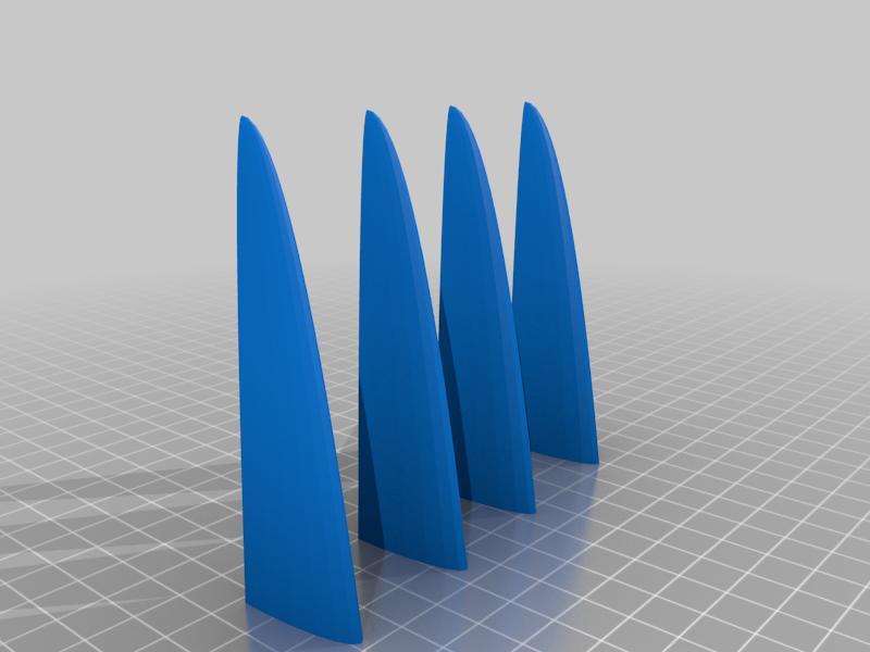 Bottle Rocket Fin Curved