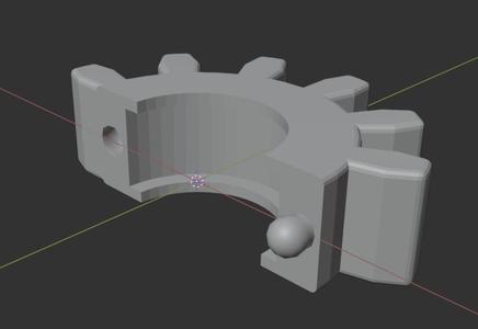 Gear Hair clip