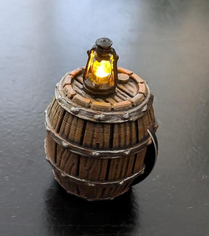 Barrel 3mm LED 2032 battery 