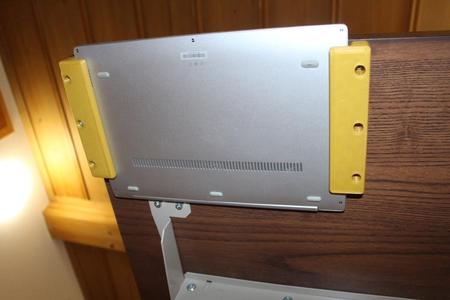 Laptop holder under desk
