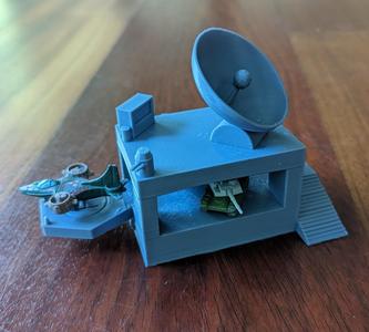 Satellite fort for Megaforce 1989 toys