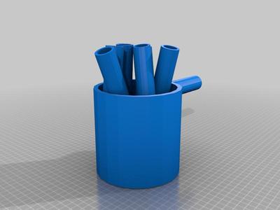 Noodles in pot pen holder