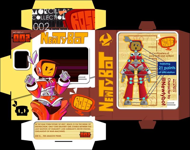 Newtybot's rose 1:12th scale Figure