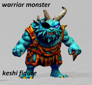 3d warrior monster