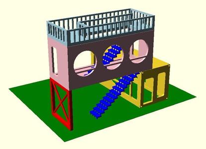 Terrace on container house HO (prototype)