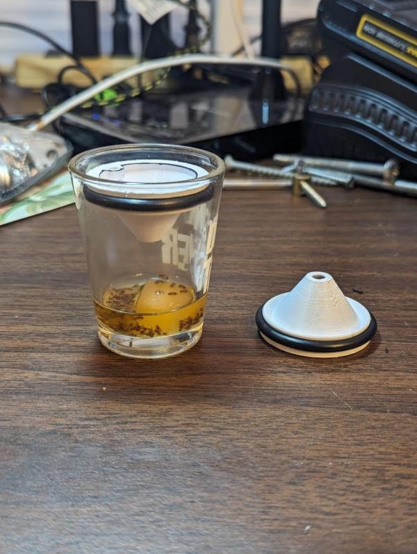 Fruit Fly Trap for Shotglass