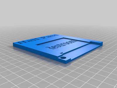 Stick note hall pass holder / case