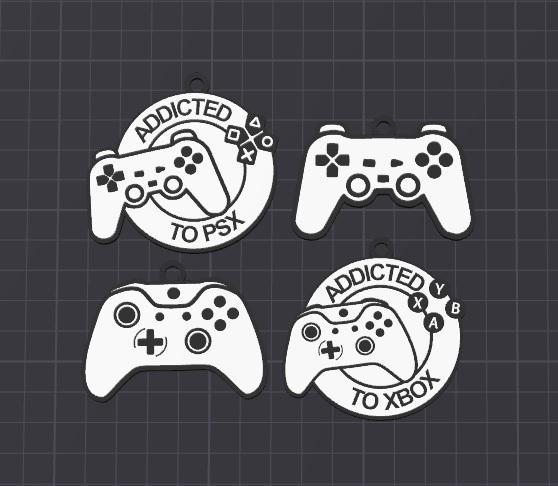 addicted to set keychains/charms (free commercial)