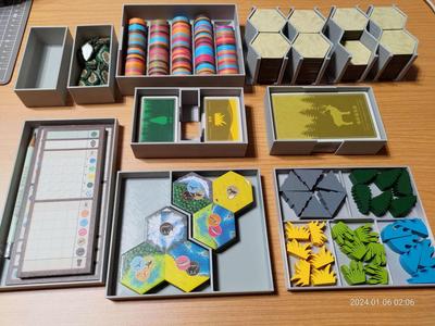 CASCADIA boardgame insert 