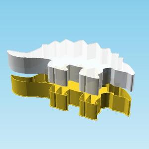 Dinosaur Icon 0026, nestable box (v2)