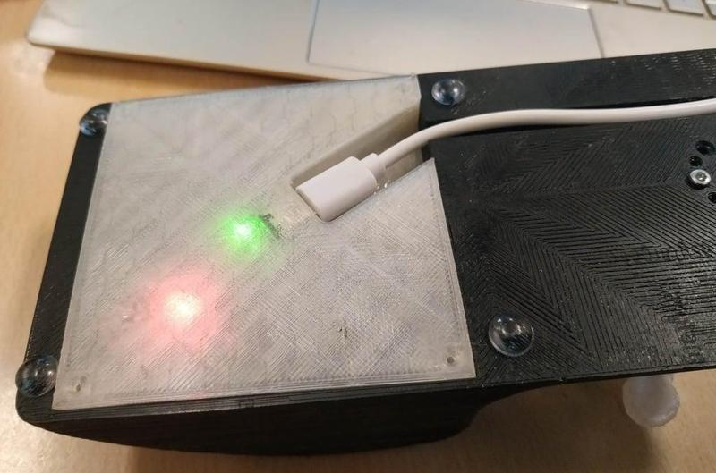 Remixed space mushroom horizontal base backplate with cable routing and mounting for the MCU.